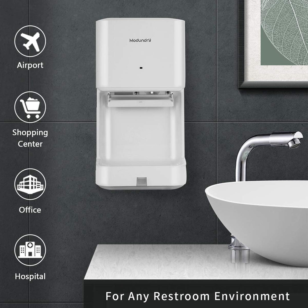 Modundry Automatischer Elektrischer Händetrockner Hochgeschwindigkeits mit Ablaufschale für Gewerbli