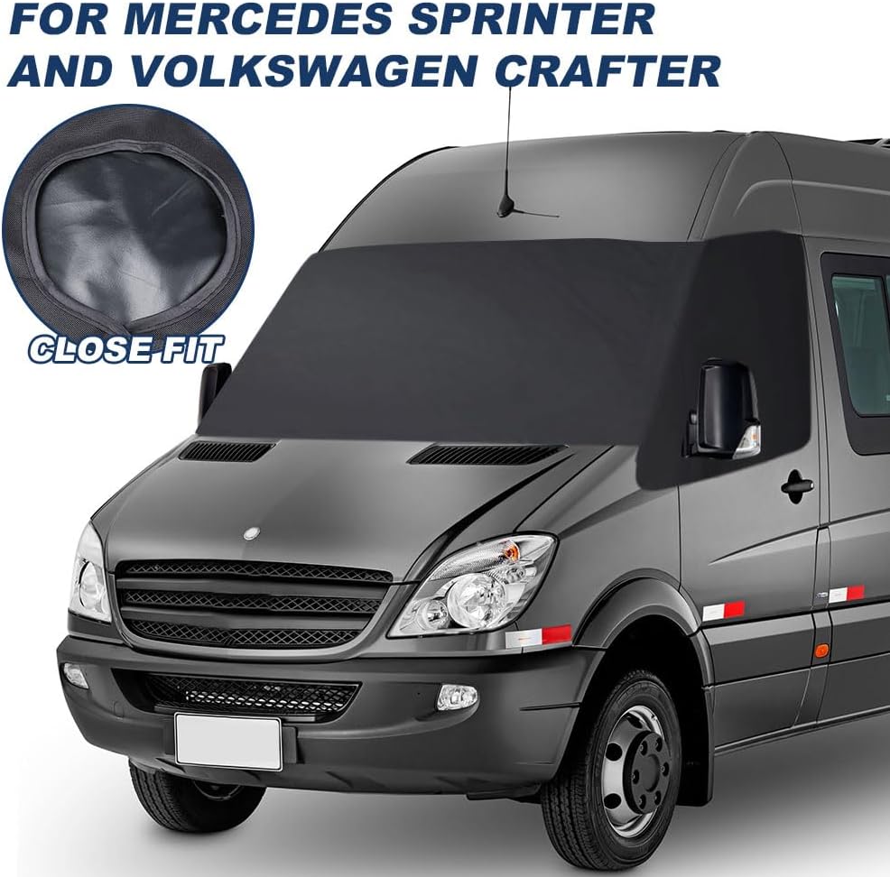 Opaltool Auto Windschutzscheiben Abdeckung, Faltbar 600D Wasserdicht Wetterfest Frontscheibe Wrap Co