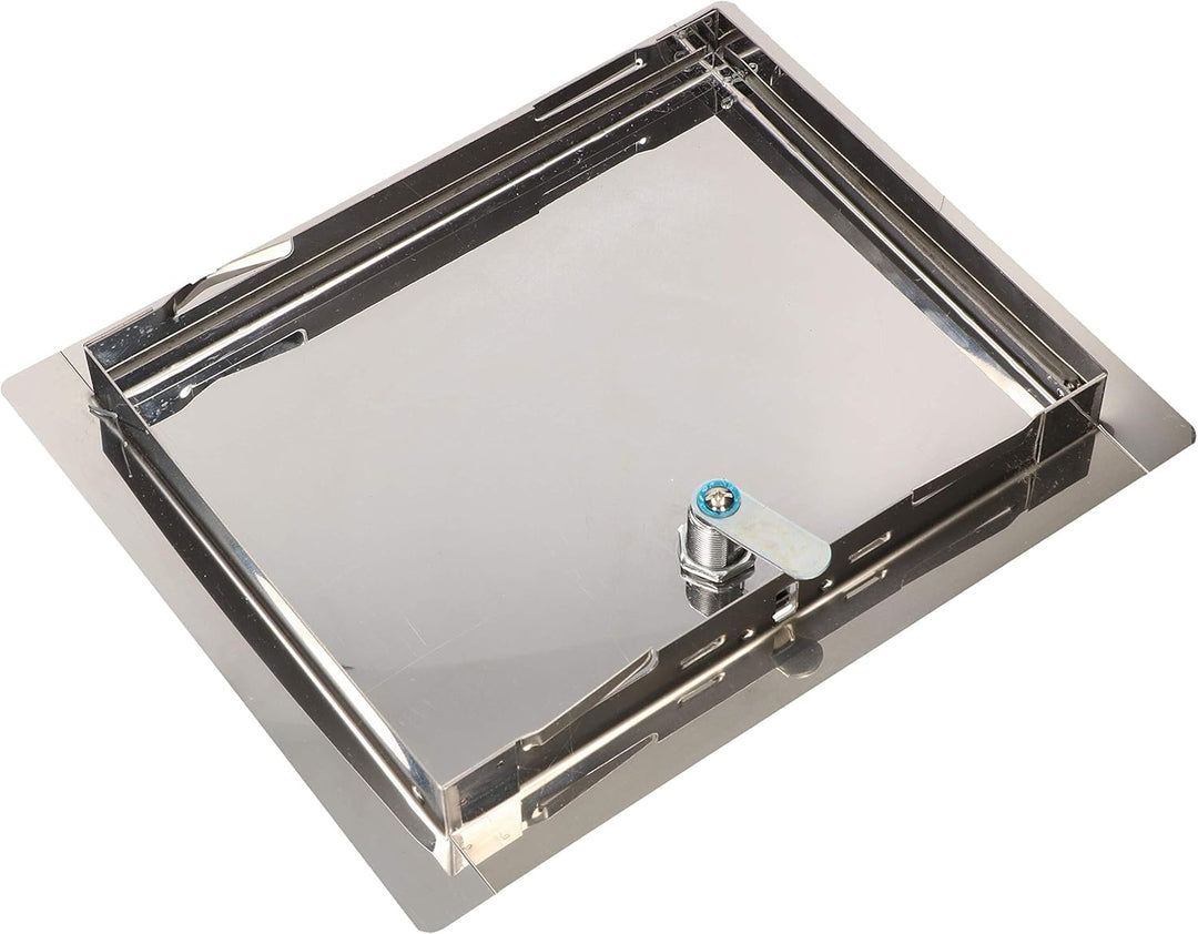 KOTARBAU® Revisionsklappe Grösse 40x50cm mit Schlüssel Edelstahl Silber für