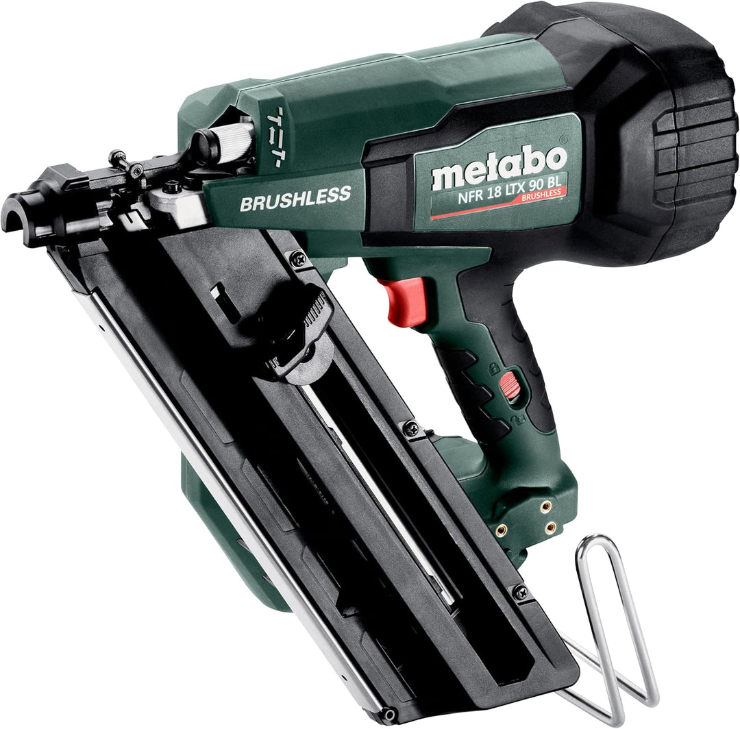 Metabo NFR 18 LTX 90 BL Akku-Nagler – 612090840 – 18 V – Mit Pneumatik-Schlagtechnik für vielseitige