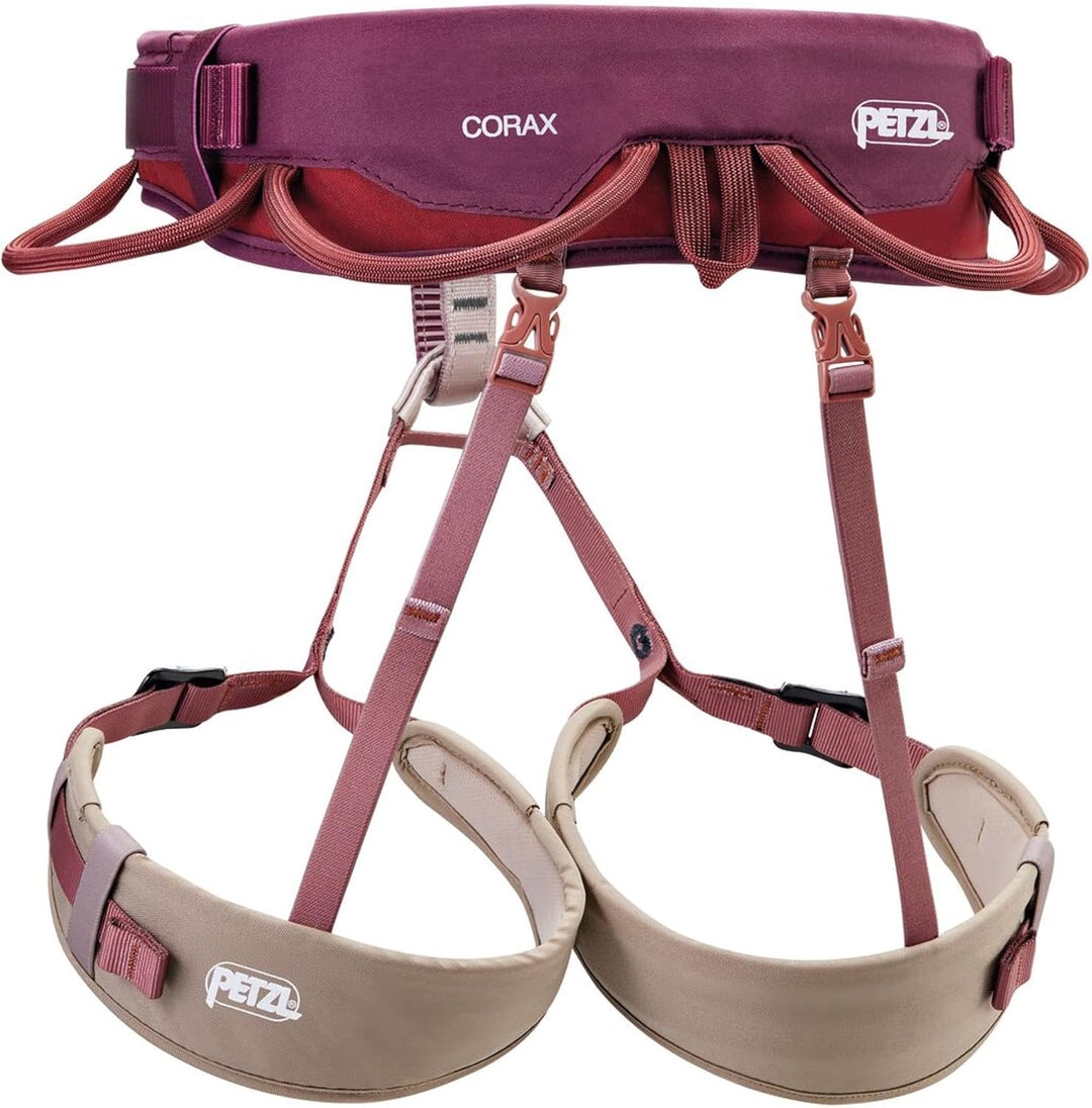 PETZL Unisex Corax Klettergurt (1er Pack) XS-M Dark Red, XS-M Dark Red
