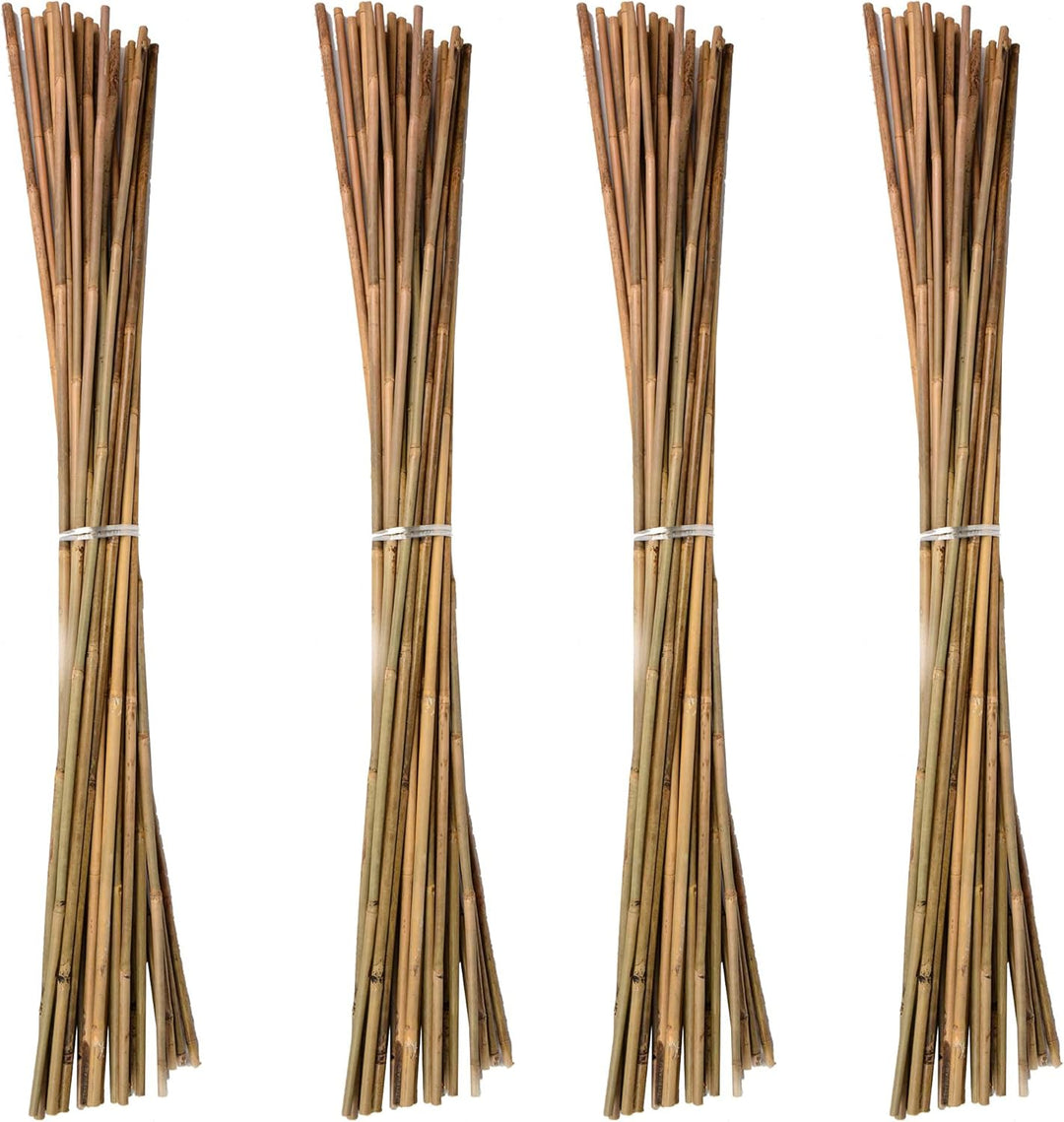 UNUS Bambusstäbe, Pflanzenstäbe zur Stabilisierung von Pflanzen im Garten, Rankstäbe Bambus 120 cm n