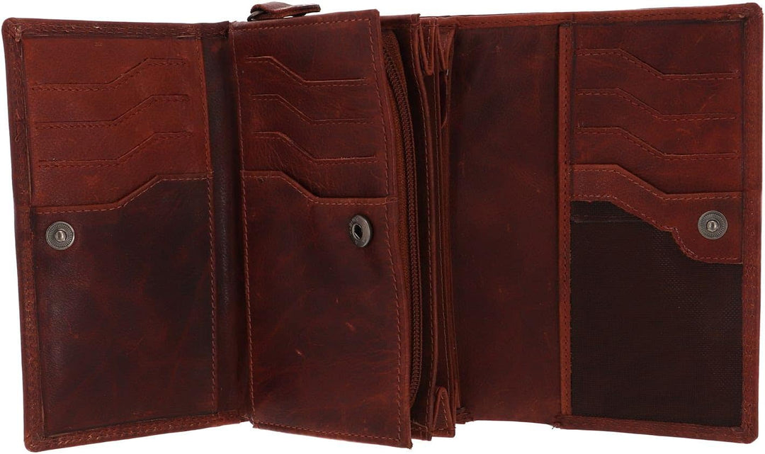 MUSTANG Udine Wallet with Flap Cognac
