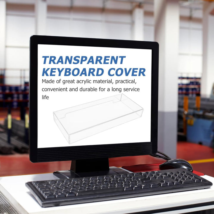 TOPBATHY Tastaturabdeckung Fall Acryl Klar Transparent Tastaturabdeckung Anti-Katzen-Tastaturabdecku