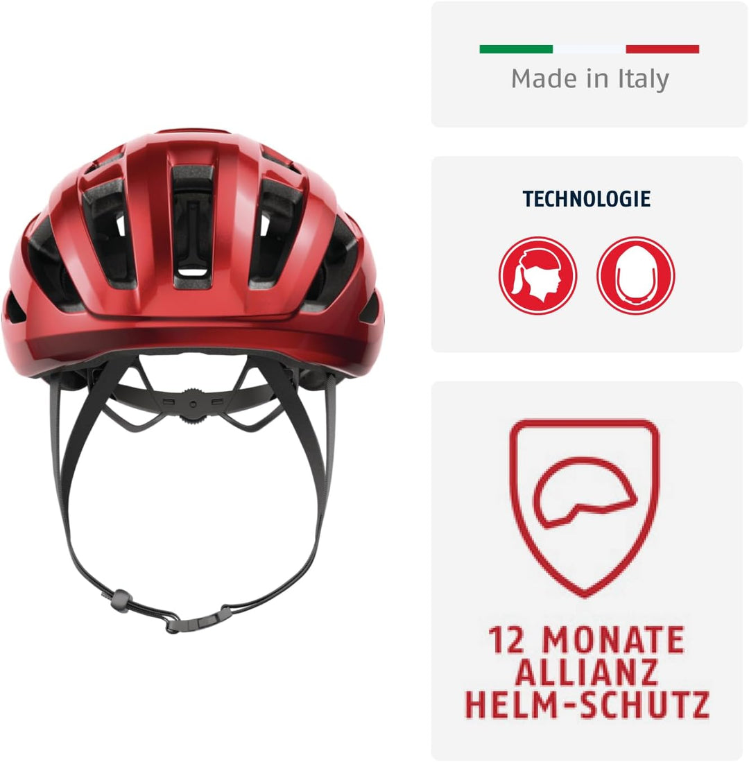 ABUS Rennradhelm PowerDome MIPS - leichter Fahrradhelm mit cleverem Belüftungssystem und Aufprallsch