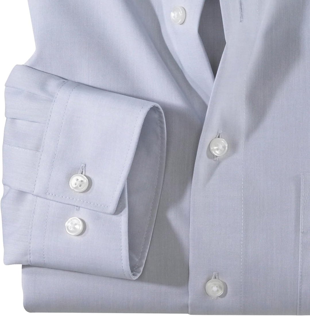 OLYMP Luxor Comfort fit Hemd Langarm New Kent Kragen Chambray Flieder 40 Silbergrau 63, 40 Silbergra