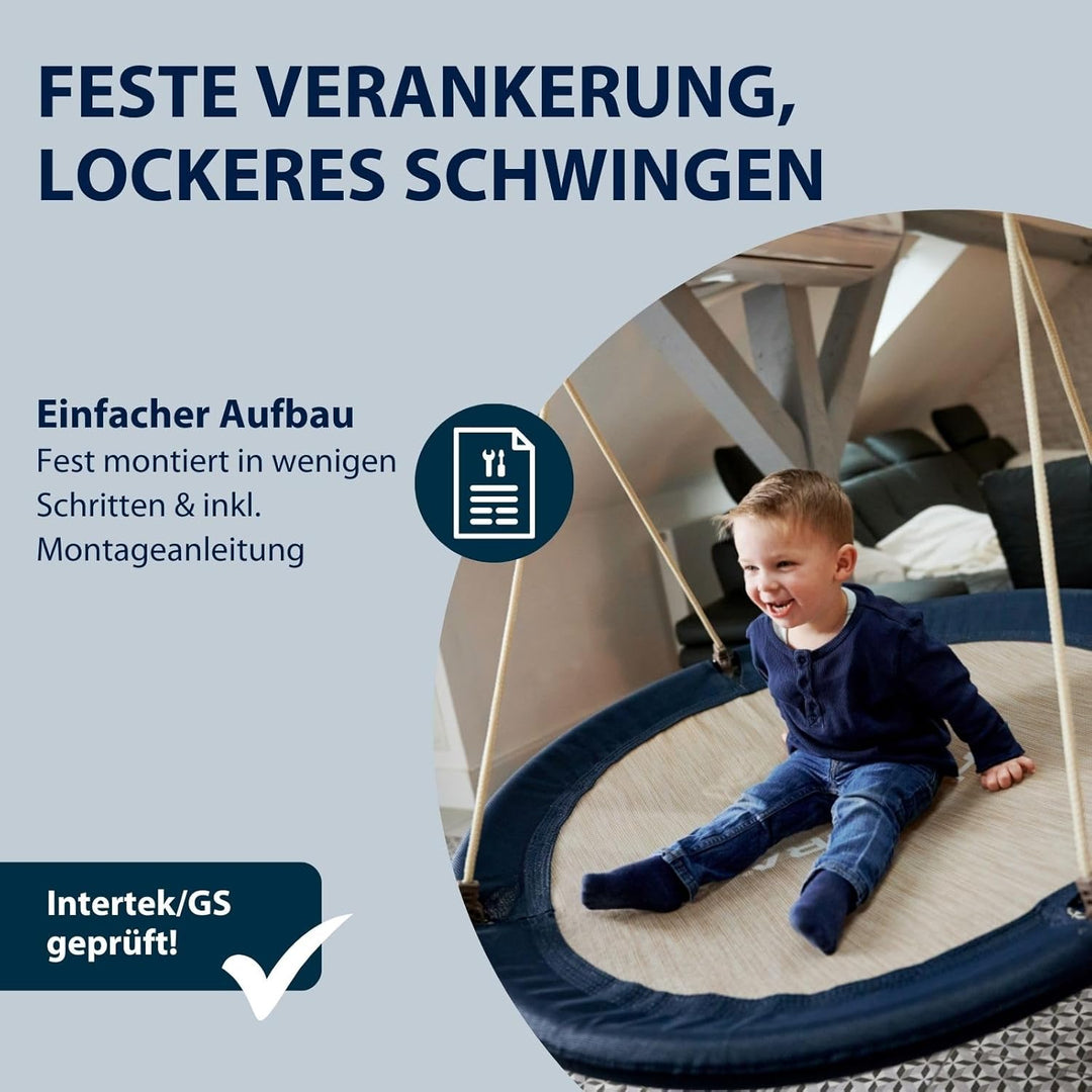 HUDORA Nestschaukel Lounge - Höhenverstellbare Nestschaukel mit 90/110cm Durchmesser für bis zu 150k