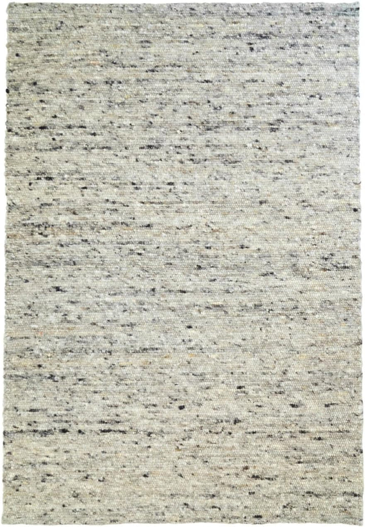 Moderner Handweb Teppich Alpina handgewebt aus Schurwolle für Wohnzimmer, Esszimmer, Schlafzimmer un