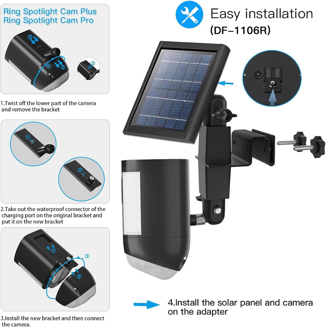 HOLACA 2-in-1 Universal-Dachrinnenhalterung Kamera Halterung Kompatibel mit Spotlight Kamera Plus/Pr