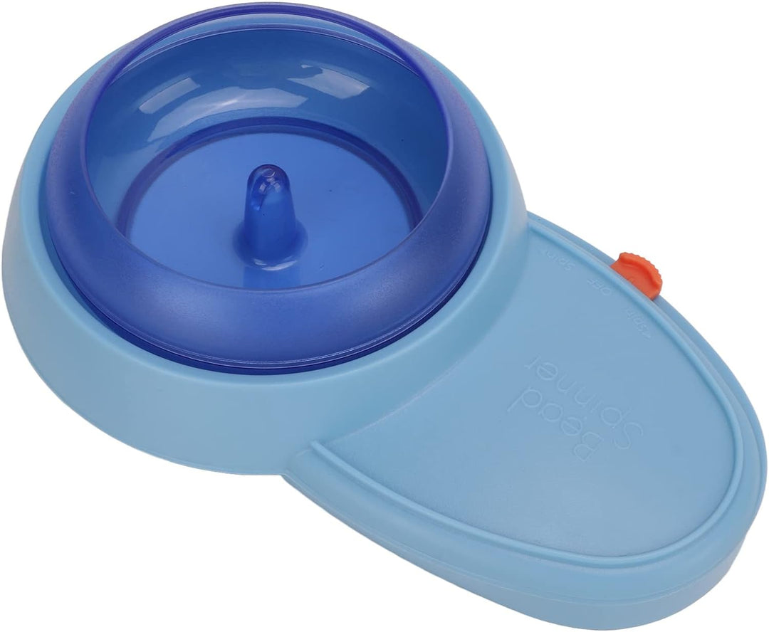 Perlenspinner, Spin Beading Bowl Loader mit 2 Stück Gebogenen Nadeln mit Grossem Auge, Batteriebetri