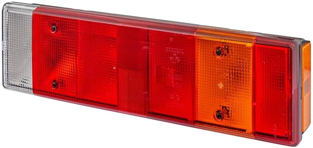 HELLA Heckleuchte - Glühlampe - 24V - Anbau/geschraubt - ECE/ADR/GGVS - Lichtscheibenfarbe: mehrfarb