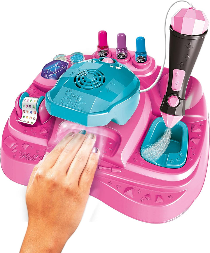 Clementoni Crazy Chic Superstar Nageldesign - Nagelstudio für Kinder ab 6 Jahren - Inkl. Nagellacke,