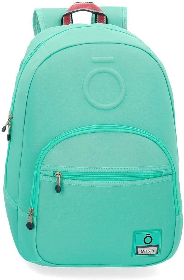 Enso Basic Rucksack Grün 32x46x15 cms Polyester für 15,6"-Laptop 22.1L Türkis Rucksack, Türkis Rucks