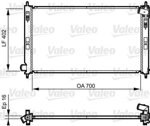 Valeo 735575 Kühler, Motorkühlung