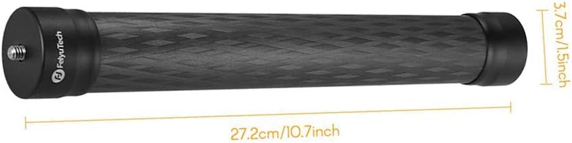 FeiyuTech Kohlefaser-Verlängerungsstange Leichter Stick Einbeinstativ Länge 27,5 cm mit 1/4 '' 3/8 '