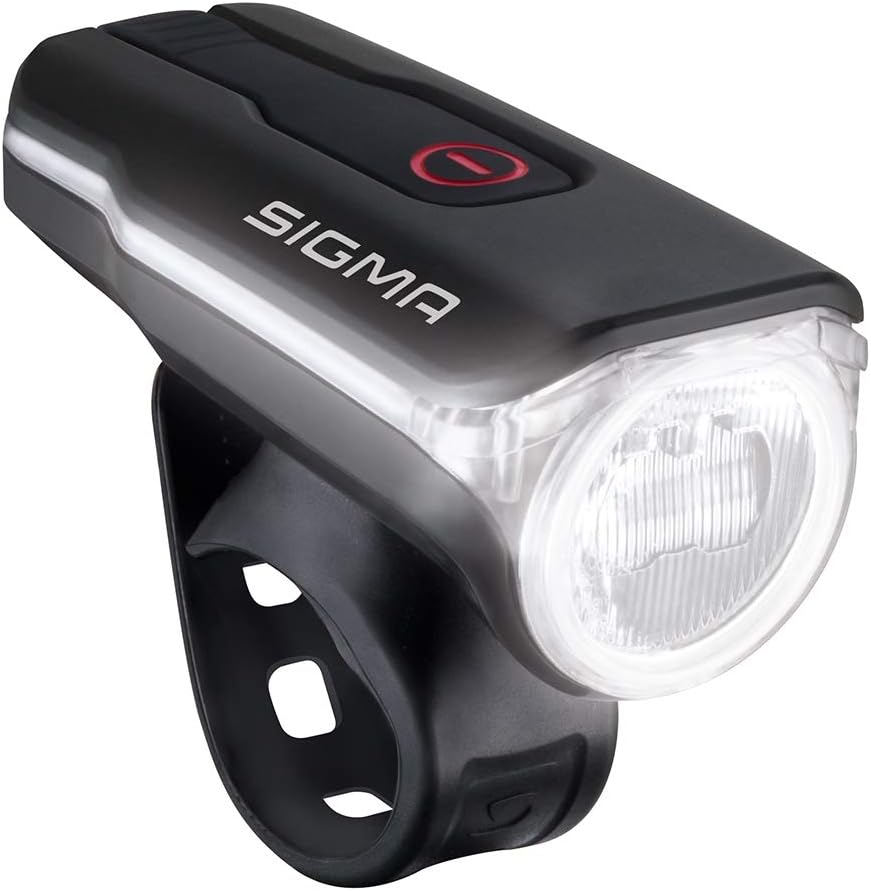 SIGMA SPORT Fahrradbeleuchtung AURA 60 USB, 60 LUX, Frontlicht, StVZO zugelassen, wasserdicht, USB w