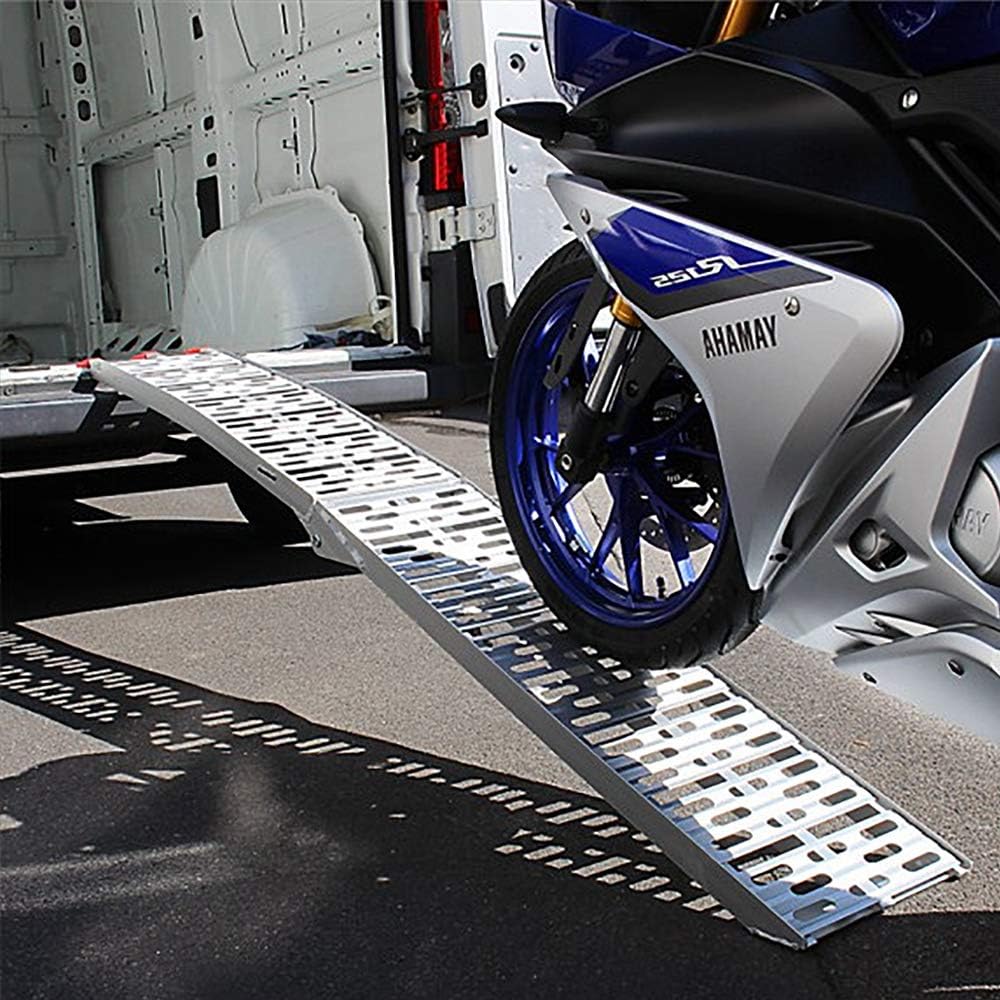 Tubiaz 1X Auffahrrampe,Klappbar Verladerampe, rutschfeste Verladeschiene, 340kg Auffahrrampen,Auto L