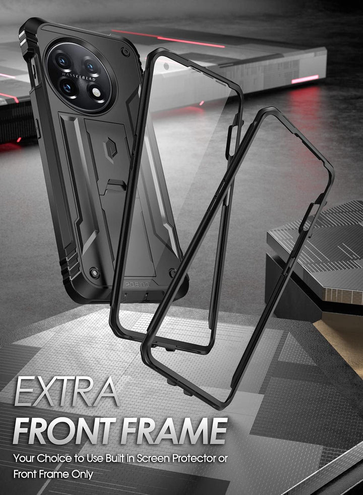 Poetic Revolution Hülle Kompatibel mit OnePlus 11 5G 6,7 Zoll, Ganzkörper Schutzhülle mit Ständer un