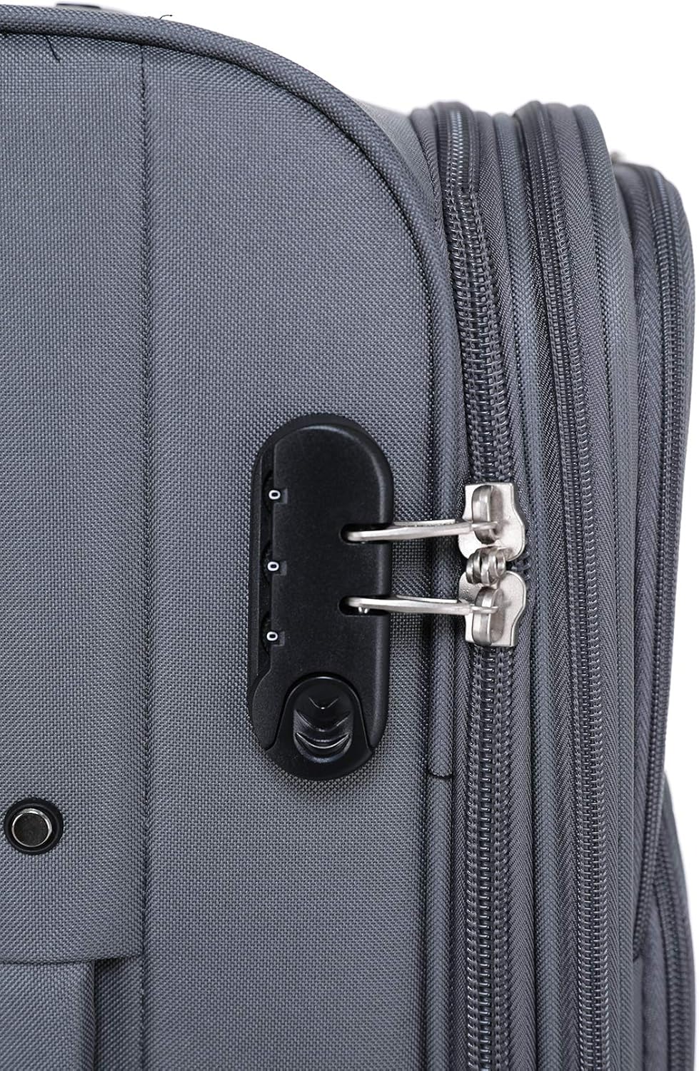 BEIBYE Kofferset Trolley Gepäckset Stoff Dehnungsfuge Koffer Reisekoffer (Grau), Grau