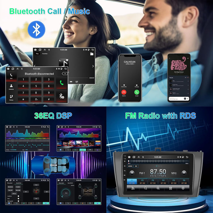 Hodozzy 4G+64G Autoradio für Toyota Avensis T27 2008-2015 Android 8 Core 9 Zoll IPS Touchscreen Navi