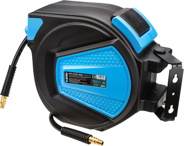 Druckluftschlauchtrommel PVC - Druckluftschlauch mit Aufroller 10m - Schlauchtrommel - Schlauch-Aufr
