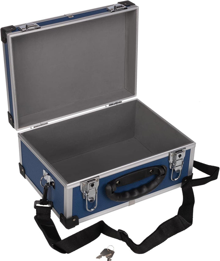 anndora Werkzeugkoffer 70106 Aluminium Rahmen Koffer - Werkzeugkiste 32,5 x 25,5 x 17,5 cm mit Neopr