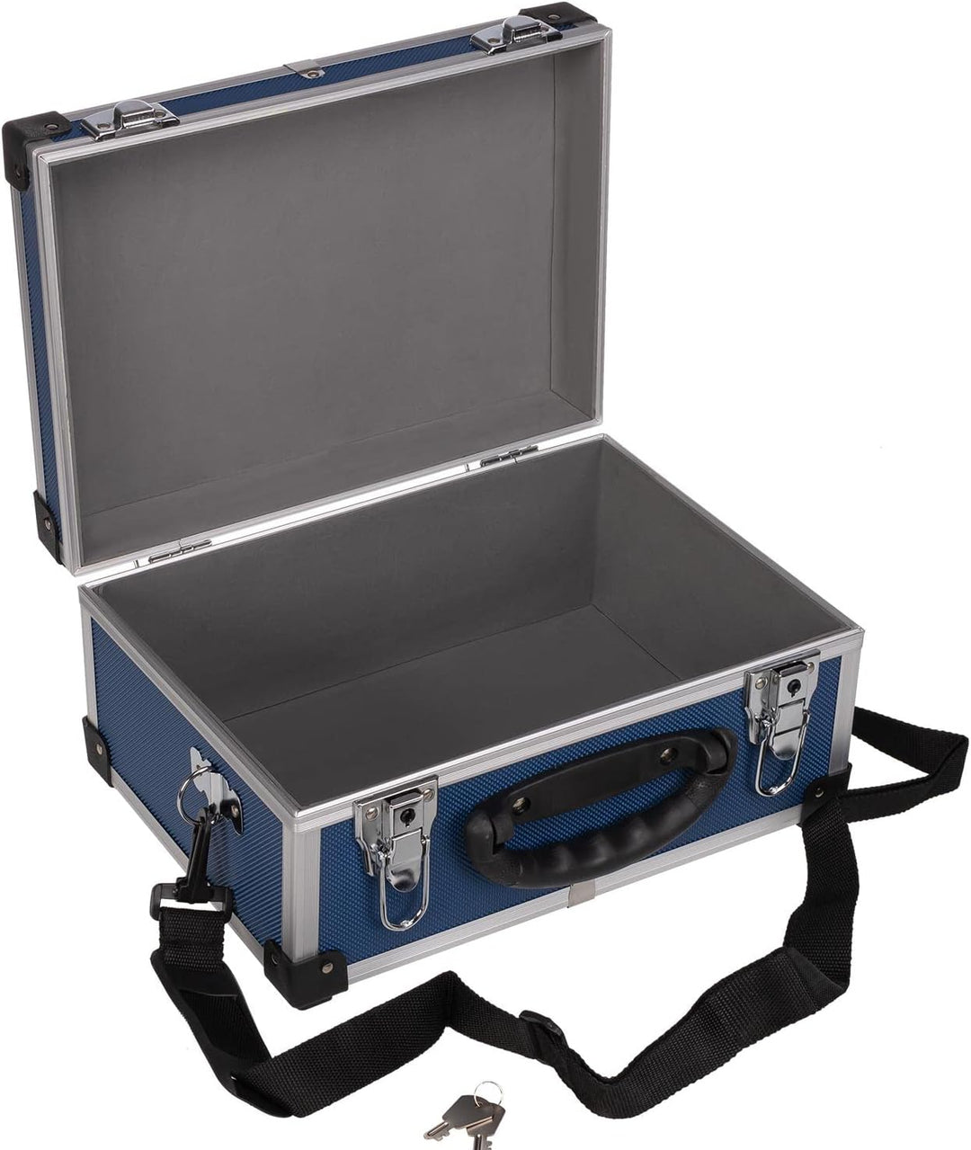 anndora Werkzeugkoffer 70106 Aluminium Rahmen Koffer - Werkzeugkiste 32,5 x 25,5 x 17,5 cm mit Neopr