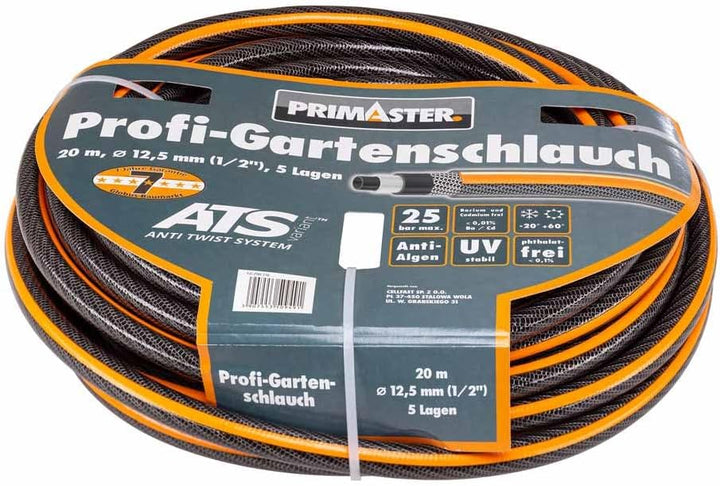 Primaster Gartenschlauch Profi 20 m Ø 12,5 mm (1/2 Zoll) Wasserschlauch Schlauch