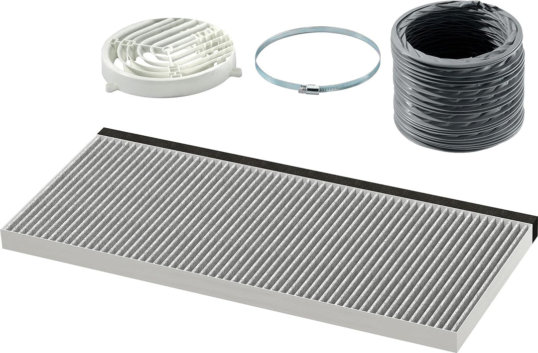 Bosch DWZ2IT1I4 Zubehör für Dunstabzüge, Clean Air Standard Umluftset (4-teilig), Made in Germany