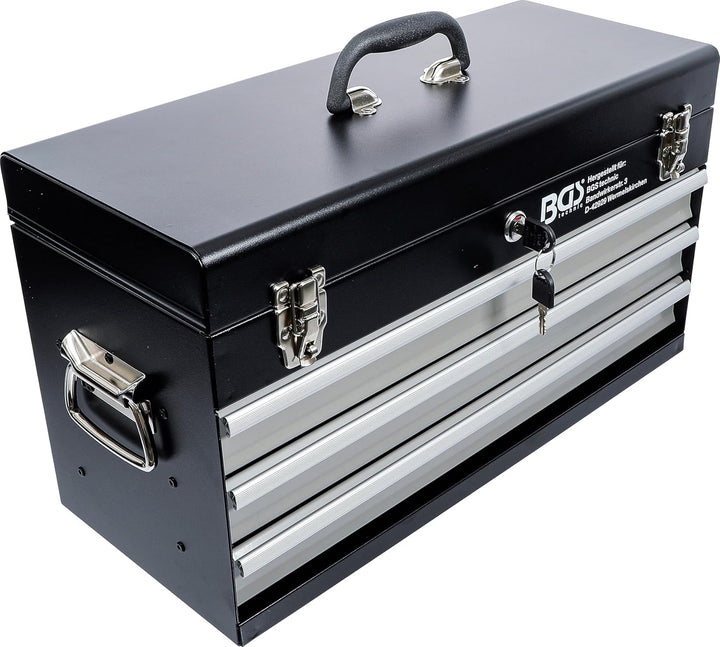 BGS 3312 | Metall-Werkzeugkoffer, leer | 3 Schubladen Leer-Koffer, Leer-Koffer