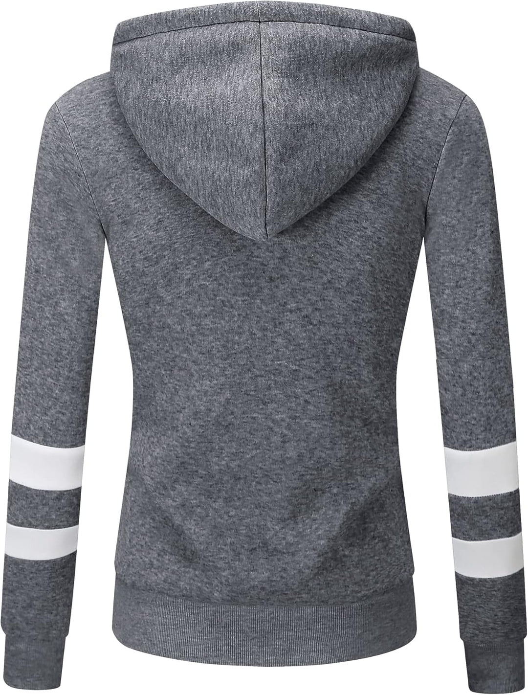 LLdress Sweatjacke Damen Fleecejacke mit Kapuze Hoodie für Frau Basic Kapuzenjacke mit Reissverschlu