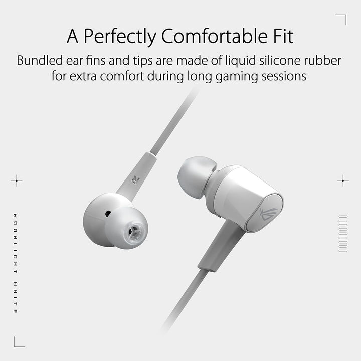 ASUS ROG Cetra II Core Moonlight In-Ear-Gaming-Kopfhörer (Treiber aus Flüssigsilikonkautschuk (LSR),