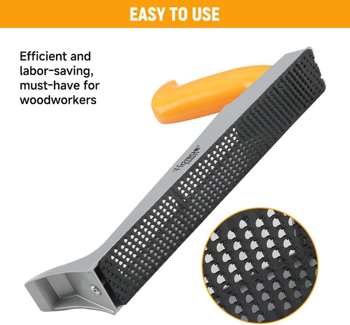 Hoteche Metall Feilenhobel 250 * 41MM - Hochwertiges Trockenbauwerkzeug aus Zinklegierung, 65Mn Stah