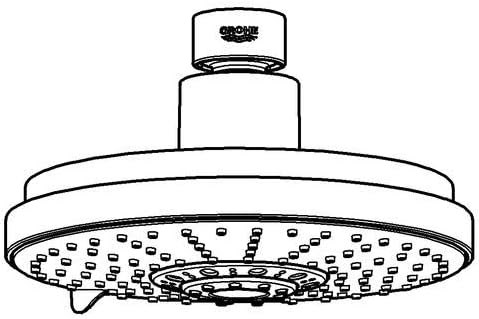 GROHE Rainshower Cosmopolitan 160 Brausen und Duschsysteme (Kopfbrause 4 Strahlarten) chrom, 2713400