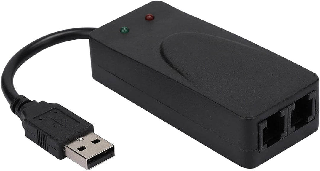 Normales DFÜ Modem, Faxmodem Dual Port USB2.0 56K Externer Modemtreiber für Win 7/Win 8/Win 10/Win X