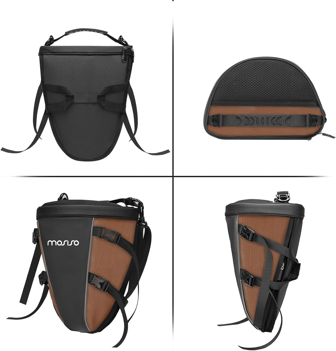 MOSISO Motorrad Hecktasche Multifunktionale wasserdichte Polyester Aufbewahrung Satteltasche, 10L Ou