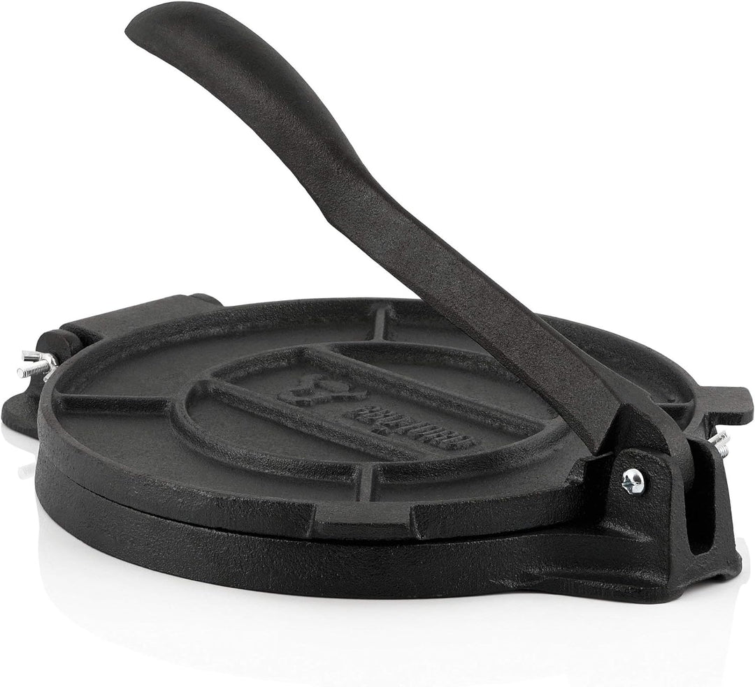 BBQ-Toro Gusseisen Tortilla Presse Ø 20 cm | für hausgemachte Tortillas | Tortillapresse, Maismehl P
