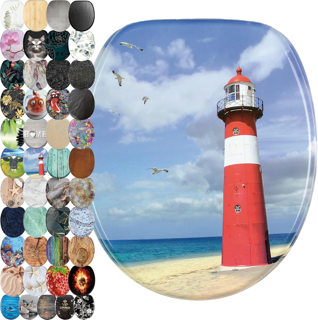 Sanilo WC Sitz, viele schöne Toilettendeckel zur Auswahl, hochwertige und stabile Qualität aus Holz