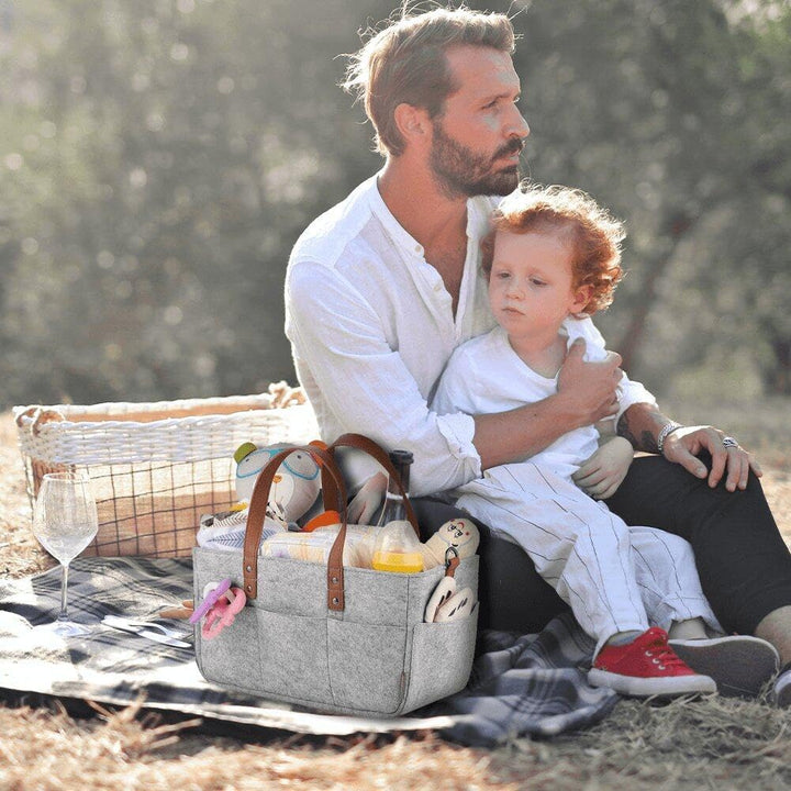 Baby Filz Storage Kindergarten Organizer Korb Infant Wickelbeutel Griff Caddy Wechseln Sie Windel Ki