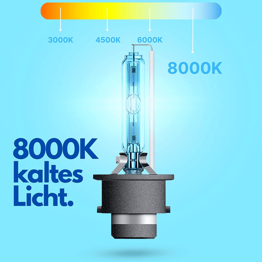 Diamond Vision 2x D2S 85V 35W | Xenon Look | Zugelassen & eintragungsfrei | Halogen KFZ Autolampen |