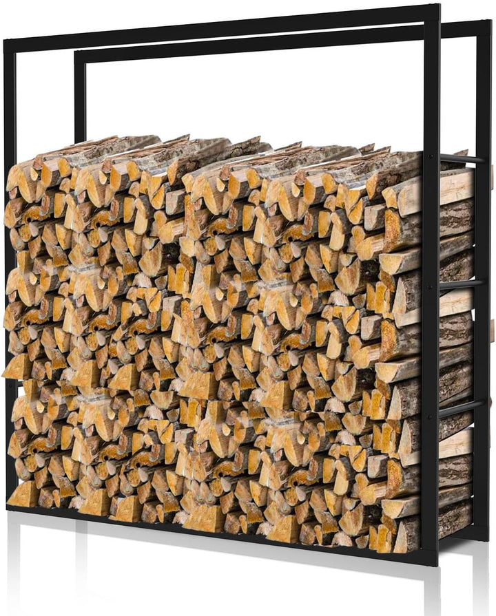 Ansobea 100x100x25cm Kaminholzregal Brennholzregal Feuerholzregal Holzhalter Kaminholzregal Aussen M