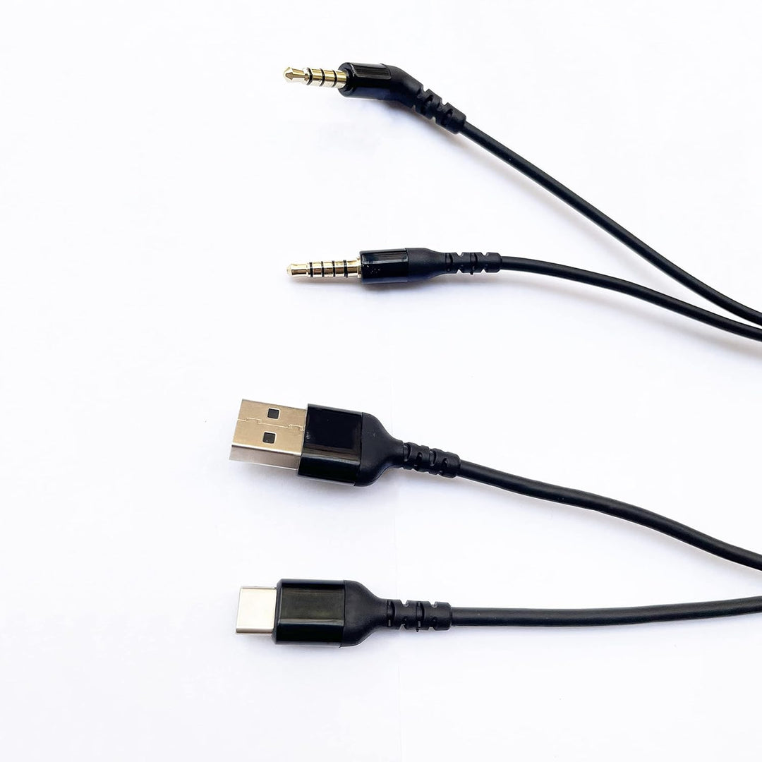 Yaowanguan Arctis Nova Pro GameDAC Gen 2 Kabelset,Ersatz USB-C und 3,5mm Soundkarte zu Kopfhörer Aud