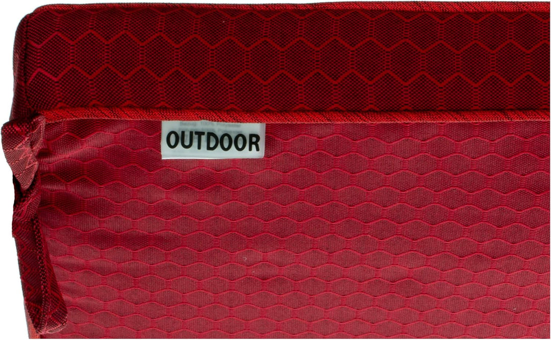 Brandsseller Outdoor Garten Sitzkissen Auflagen Kissen mit Paspel - Waben-Optik - Schmutz- und Wasse