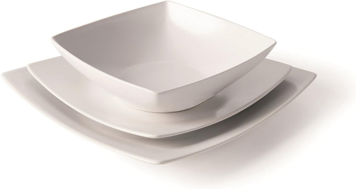 Excelsa Eclipse Tafelservice aus Keramik 18 Stk Bianco