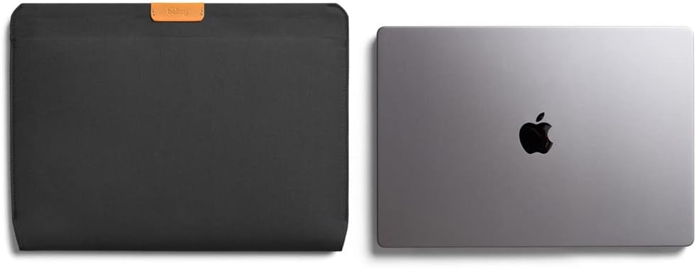 Bellroy Laptop Sleeve (14’’ Laptop, wasserabweisendes recyceltes Gewebe, Magnetverschluss) - Slate,