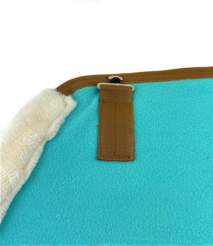 Horses, Flauschige Pile-Pferdedecke mit Pelleinsatz am Hals, für Spaziergänge ideal und bequem, mit