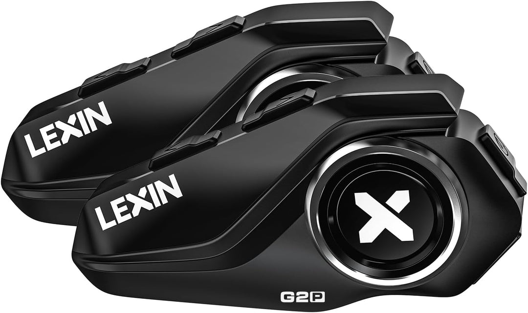 LEXIN G2 2X Motorrad Bluetooth Headset, Helm Kommunikationssystem für 2 bis zu 6 Personen in Reichwe