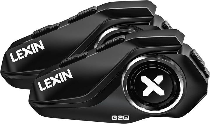 LEXIN G2 2X Motorrad Bluetooth Headset, Helm Kommunikationssystem für 2 bis zu 6 Personen in Reichwe