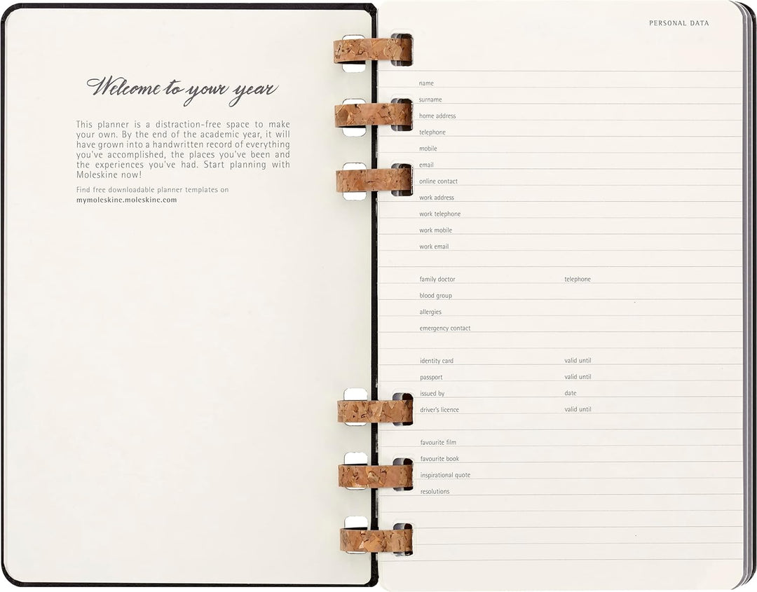 Moleskine Akademischer Monatsplaner 2023 -2024, 12-Monats-Wochen-und Monatsplanner, Universitätskale