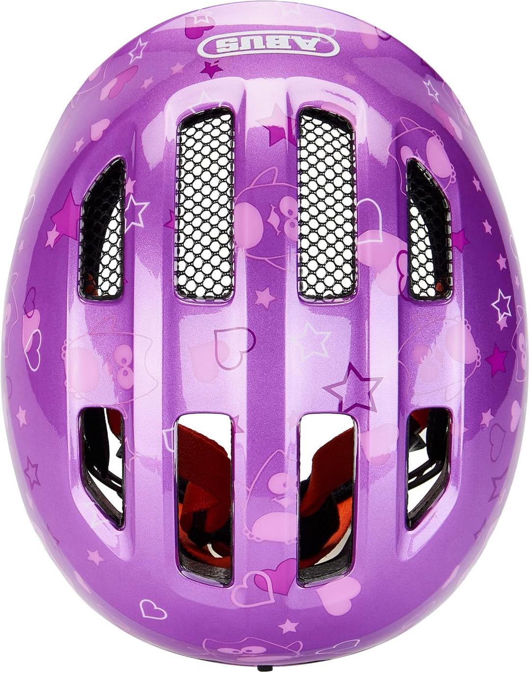 ABUS Kinderhelm Smiley 3.0 - Fahrradhelm mit tiefer Passform, kindergerechten Designs & Platz für ei